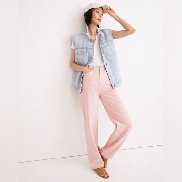 Madewell Denim - Madewell Women's Baggy Slouchy Straight Leg High Waist Jeans  | Size:  24